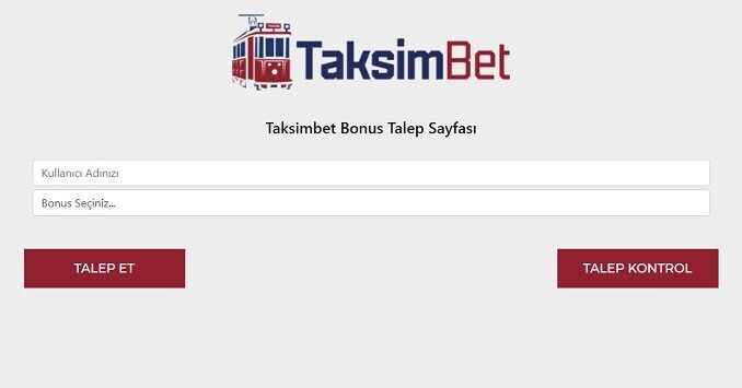 TaksimBet Bonus Talebi