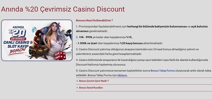 TaksimBet Casino Kayıp Bonusu